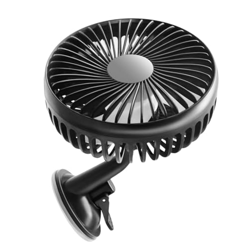 Ventilador de coche USB recargable portatil y orientable para verano