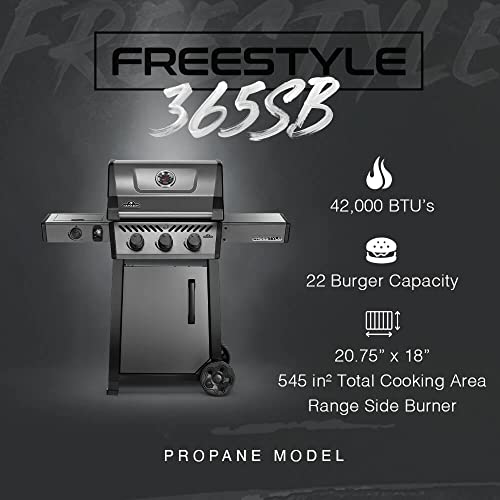 Napoleonfreestyle365propanegasgrillwithrangesideburnergraphitegrey4burners Urban Country Home Decor Napoleon freestyle 365 propane gas grill with range side burner graphite grey 4 burners urban country home decor