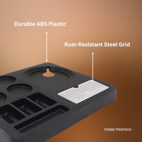 Image of FP ABS Plastic Kettle Tray for Hotel Room: Serve Sophistication | Hotel Room Tea Tray | Compatible with All Electric Kettle (1, Black)