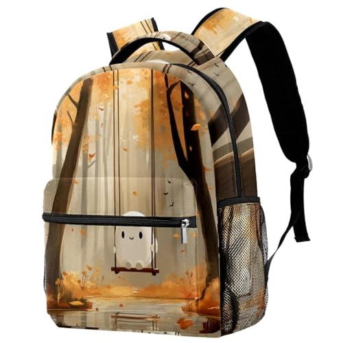 Sac à dos école qui soulage le dos avec motif forêt multicolore léger