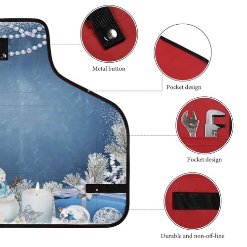 Delantal de trabajo con diseño de muñeco de nieve miniatura 3
