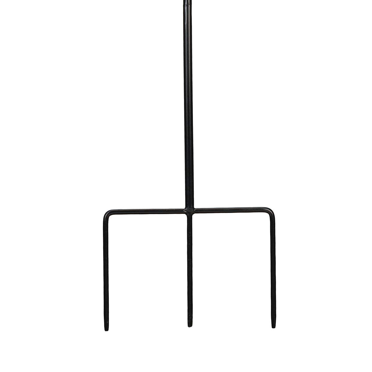CIM Metalowy wiatrak XL – Kinetic Spinner 60 cm – koło sierpowe – wymiary: Ø 60 cm wysokość całkowita: 195 cm – odporna na warunki atmosferyczne – malowana proszkowo – wyjątkowa dekoracja ogrodowa