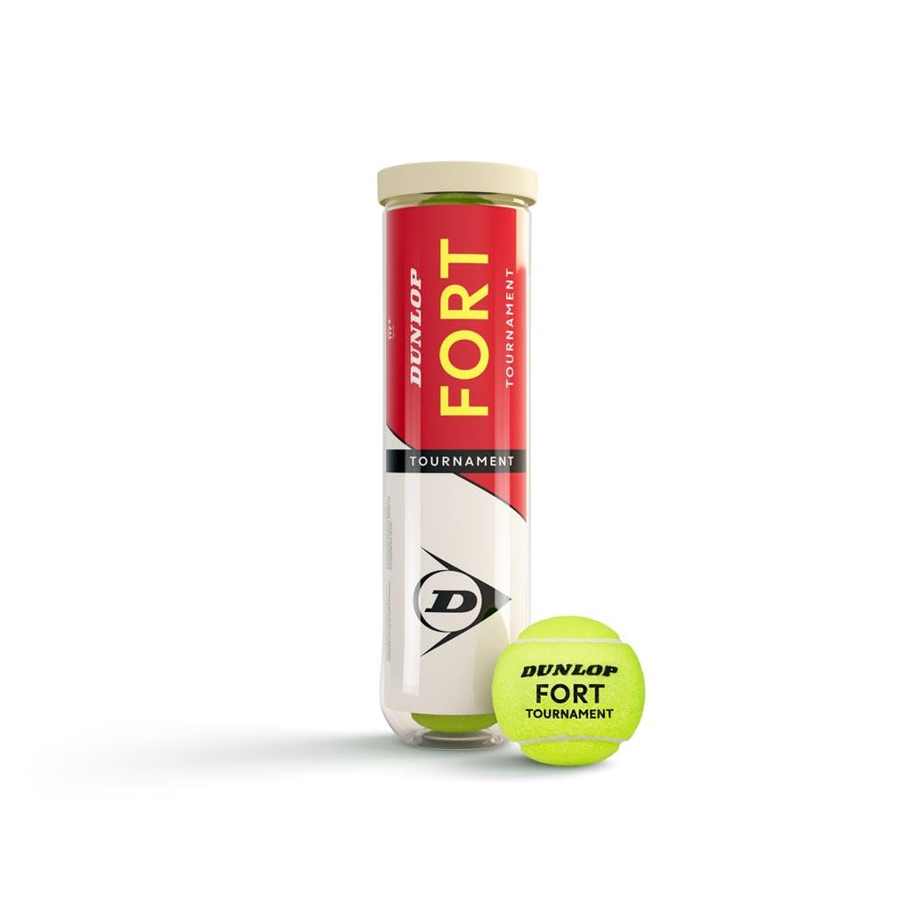 Dunlop - Fort Tournament - Tennisbälle - 16 Bälle (4 Dosen mit 4 Bällen) - gelb - Turnierball - 5013317102027