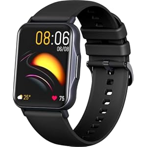 Fitness-Tracker, Verschiedene Funktionen, kompatibel mit Android und iOS, GPS-Smartwatch, Sauerstofferkennung im Sangre, Q15, Schwarz