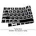 HRH Colemak Silicone Keyboard Cover Skin for MacBook Pro with Touch Bar 13 Inch and 15 Inch (A1989/A1706/A2159,A1990/A1707) 2019 2018 2016 2017 Release with Touch ID,Both European/USA Layout