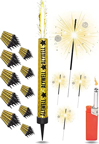 100 Bougie Fontaine +10 Cierge Magique + 1 Allume Bougie Anniversaire Fontaine - Feu D Artifice Mariage- Bougies Fontaine - Feu Bengale - Fontaine Lumineuse Pour Gateau - Feu Artifice F1 Cover