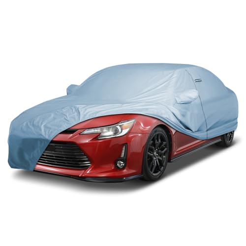 Image of iCarCover Premium Car Cover for 2005-2016 Scion TC Heavy Duty Waterproof All-Weather Automobiles Custom Fit Indoor Outdoor UV Snow Protection Covers with Straps and Bag
