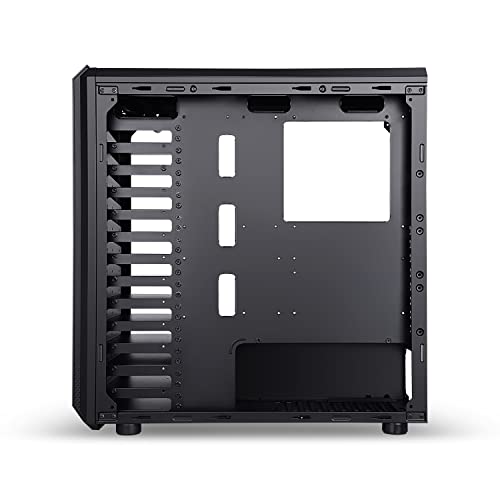 Image of Ant Esports Vanguard Mid- Tower Computer Case /Gaming Cabinet - Black | Supports E-ATX, ATX, Micro-ATX, Mini-ITX | Pre-Installed 2 x 120mm Fans in Front and 1 x 120 mm Fan at Rear