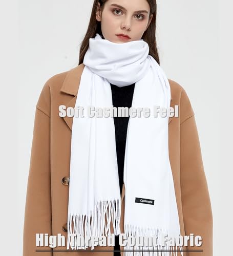 Gragengs Pashmina Shawls and Wraps Scarfs for Women Wedding Party Winter Warm Long Solid Color3