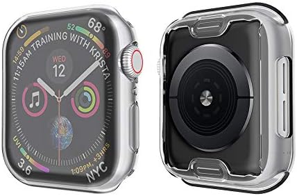 SIRUIBO Compatible with Apple Watch Series 3 Screen Protector 42mm, Soft Slim Full-Around Protective iWatch 3 Case Cover for Apple Watch Series 3 2 1, Clear