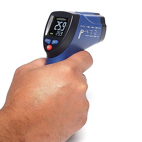 Image of BEETECH Industrial Infrared Thermometer -50C TO 580C with circular laser technology, emissivity adjustable, multicolor display, fast response and backlight LCD display