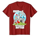 Ritter Burg und Zahl 4 Oberteil zum 4. Geburtstag