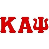 Kappa Alpha Psi Big Greek Letter Window Sticker Decal 4 Inches Red