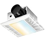 Amico Bathroom Exhaust Fan with LED Light, 80 CFM, 0.9 Sones, 1000LM, 5CCT, 90 CRI, Ceiling Mount Shower Ventilation Fan, No Attic Access Needed, 4 Inch Duct, ETL & FCC