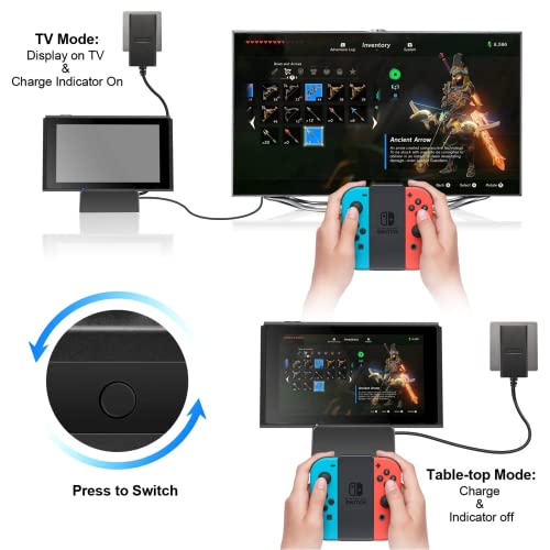 image for FALUBS Switch Dock for Nintendo Switch, Portable Nintendo Switch Docki
