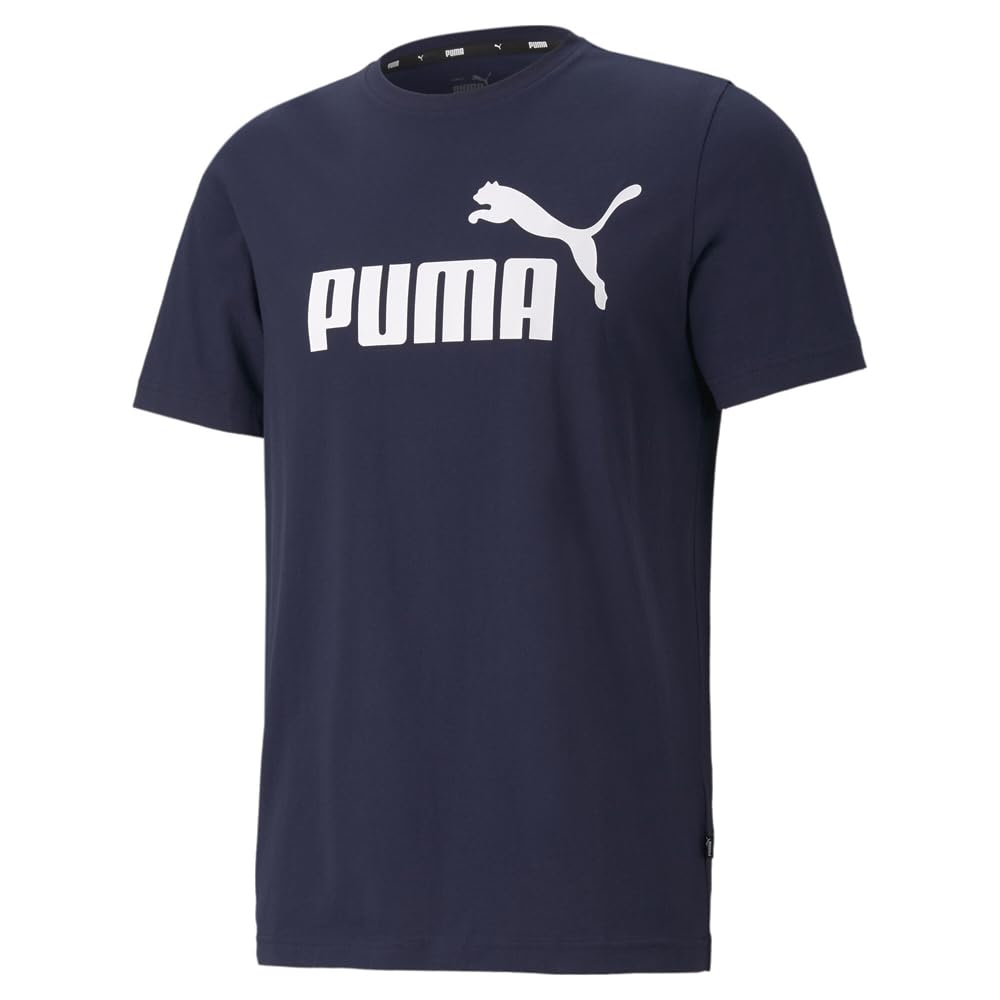 Puma Mens Essential Logo Tee Large Peacoat