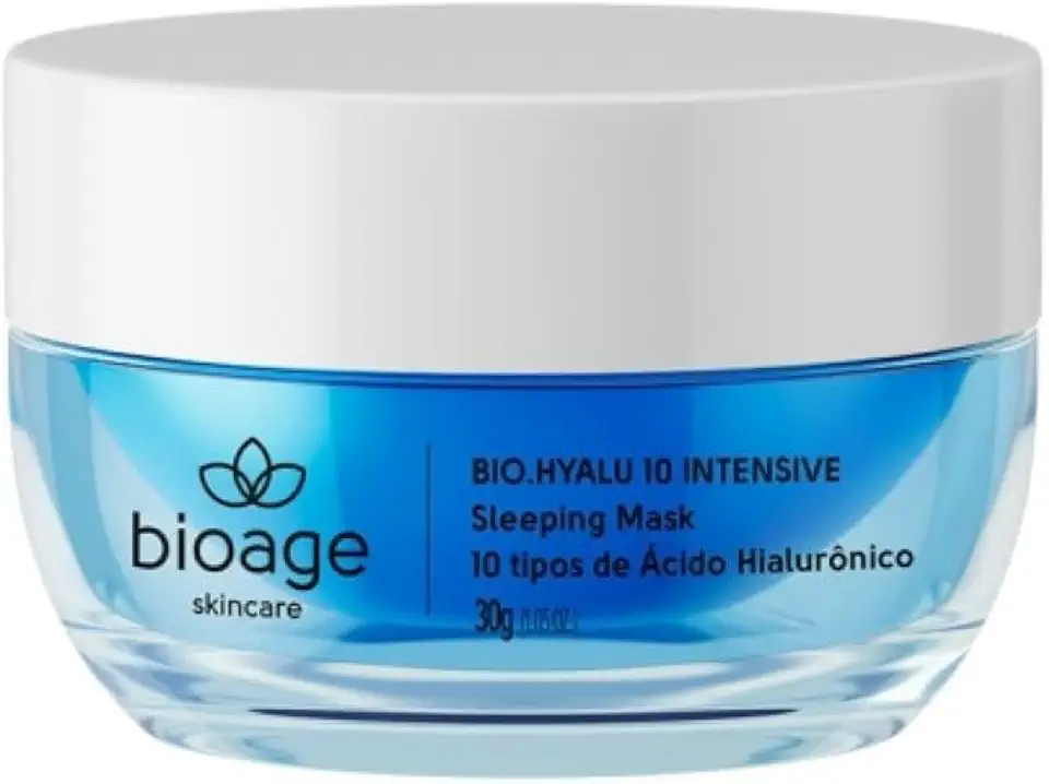 Bioage Máscara Noturna de Ácido Hialurônico Bio.Hyalu 10 Intensive - 30g
