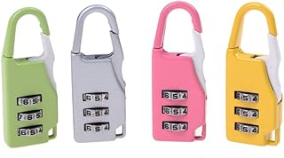 Digit Lock - Combination Lock - Digit Padlock for School Gym Locker/Sports Locker/Fence/Toolbox/Case/Hasp Storage(Color Random)