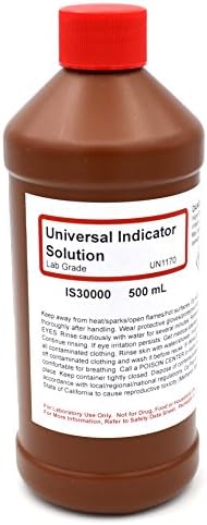 ALDON Innovating Science Laboratory-Grade Universal Indicator Solution, 500mL - The Curated Chemical Collection