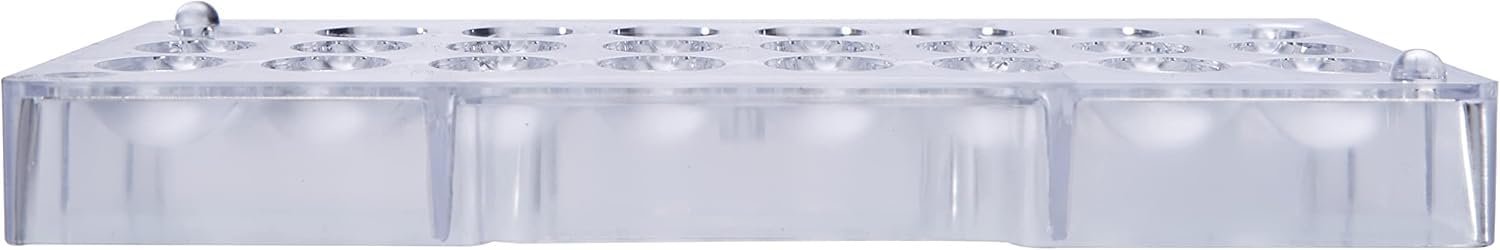 Decora 0050048 forma do czekolady, małe jajka, 24 x 17 mm, 200 x 120 x 22 mm, poliwęglan, przezroczysta