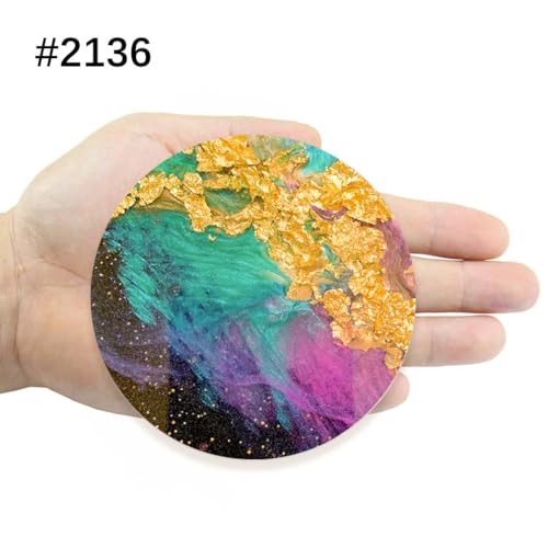 Funshowcase Round Coaster Resin Epoxy Silicone Mold 5-inch