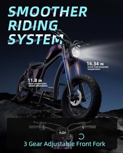 BIGNIU Bicicleta elétrica para adultos, motor sem escova de 800 W, 48 V / 22,5 Ah, bicicleta elétric