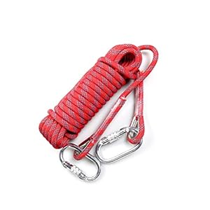 Touw Reddingsuitrusting Levert Rood 12mm Klimtouw, Brandtouw Voor Thuisgebruik, Geschikt Voor Klimmen, Kamperen…