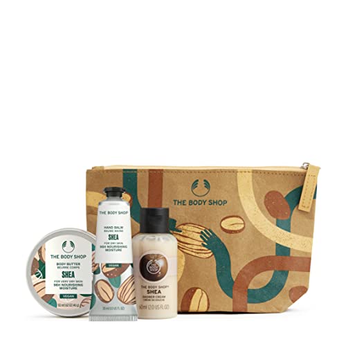 'The Body Shop Lather & Slather Shea Gift Bag Gift Set, for Dry Skin, Vegan