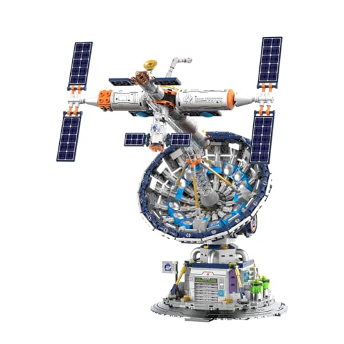 Space Radio Telescope Building Blocks Sets,Ideal Gift for Space Lovers,Radio Telescope Building Blocks Set for Exploring Space(1053PCS)-Toys Gifts for Adult
