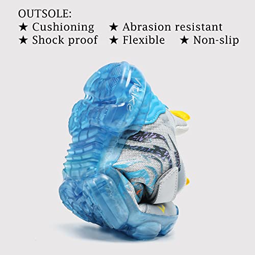 JMFCHI FASHION Boys Running Shoes Kids Sneakers Girls Athletic Tennis Shoe Breathable Lightweight Slip on Sports Knit Sock Sneaker High-top4