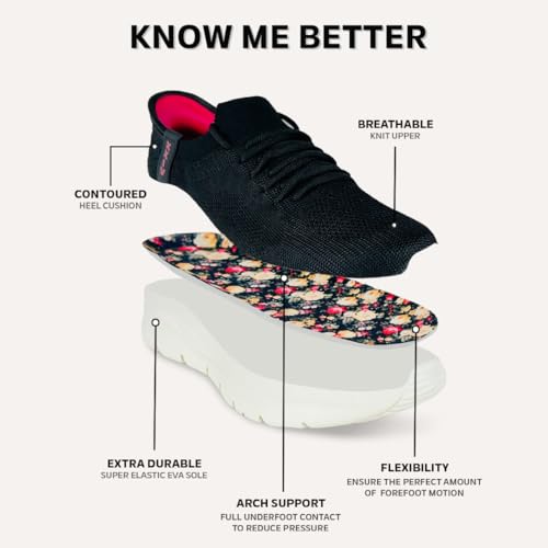 Image of KazarMax Women's Comfotable | Lightweight Active Wear | Slip-On Sneaker | Casual Shoes for Running, Gym and Walking