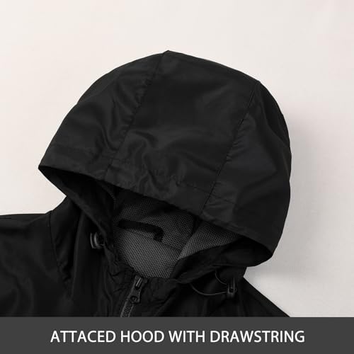 Image of MADHERO Mens Windbreaker Jacket Lightweight 90s Retro Wind Breakers