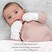 LaLoona Kratzfäustlinge/Kratzhandsc... Set mit elastischem Bund - 3 Paar Baby Handschuhe gegen Kratzen, 100% Baumwolle, OEKO-TEX® Standard 100 geprüft - Weiß