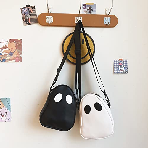 PU Leather Funny Ghost Bag, Splicing Color-blocking Cute Devil Messenger Bag，Adjustable Mobile Phone Bag for Woman2