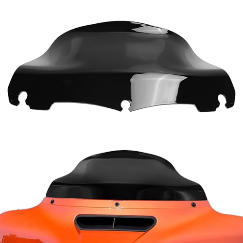 9 Black Wave Motorcycle Batwing Fairing Windshield Windscreen Wind Splitter Fit for 2015-2024 for Harley Touring Street Glide/Electra Glide