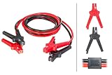 HELLA Pomocnicze przewody rozruchowe - 12V / 24V - 480A - Przewodu: 4.5m - z ochroną przed przepięciem - 8KS 236 691-001