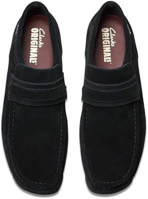 靴 Clarks WallaLoafer GORE-TEX Black Suede Clarks Originals Wallabee Gore-Tex - Black 26179251-BK