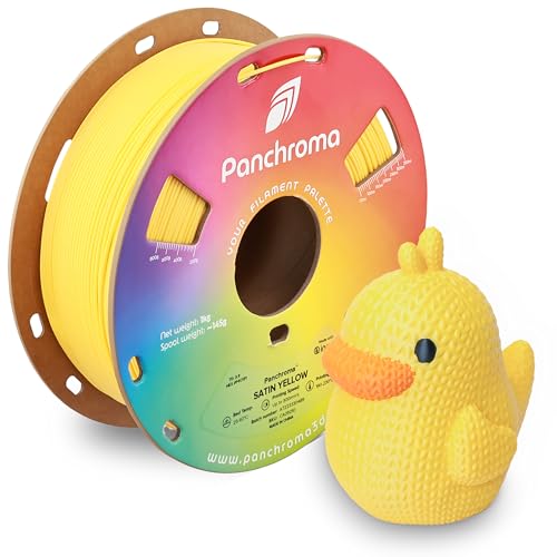 Image of Polymaker Panchroma Satin PLA Filament, Satin Yellow 1.75mm 3D Printing Filament, 3D Printer PLA Filament, Fit Most FDM 3D Printers, 1kg Spool (2.2lbs)