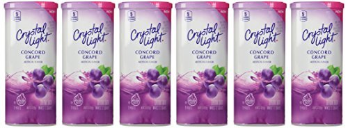 Crystal Light Concord Grape, 12-Quart 2.01-Ounce Canister (Pack Of 6) By Crystal Light