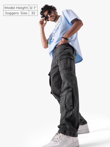 Image of The Souled Store Men's Mid Rise Regular Casual Pants