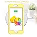 BENTOBEN for Case for iPhone 8 Plus/iPhone 7 Plus, 3 in 1 Hybrid Hard PC Soft Rubber Heavy Duty Rugged Bumper Shockproof Anti Slip Phone Cover for iPhone 8 Plus/7 Plus, Yellow Lemon