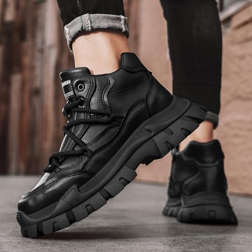 Men's Fashion Sneakers Work Hiking Boot Casual Athletic Walking Shoes High Top Sneakers for Men2
