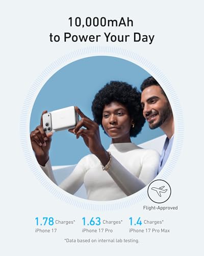 Anker MagGo Power Bank Magsafe 10000 mAh, Batteria Magnetica Ultra Sottile, Certificato Qi2, Portatile, 15 W, Ultra Veloce, Compatibile con MagSafe, Design Ergonomico, Solo per iPhone 17 Pro Max/16/15 - Immagine 4