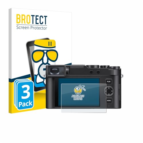 brotect Anti-Glare Glass Screen Protector Matte Compatible with Leica D-Lux 8 (3 Pack) - Anti-Scratch 9H Protection Film