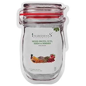 Dehydrated Fruit, Nut, Seed and Berries, 200 GMS Pouch (No Color, No Flavour, No Sulphur, No Preservative)