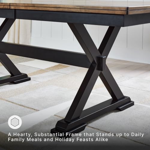 Image of Signature Design by Ashley Wildenauer Extendable Dining Table, Farmhouse