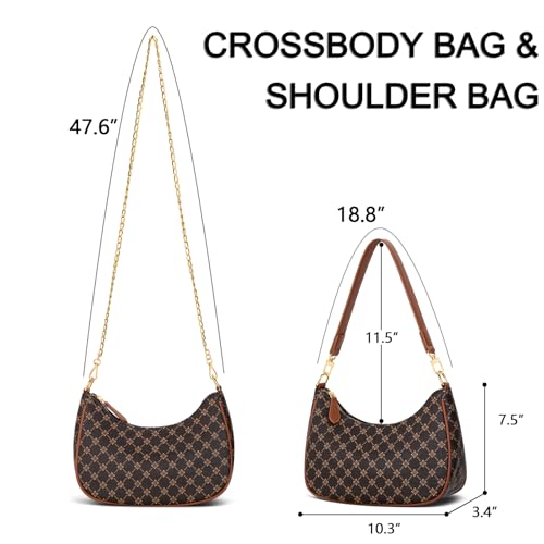 Image of KKXIU Shoulder Bag for Women Cute Hobo Purses and Handbags Retro Clutch Underarm Purse | Cute