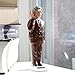 Kikkerland Solar Powered Albert Einstein Figurine: Fun Decor for Home & Kitchen, Office Desk, Garden, Car – Great Novelty Toy Statue, Display Shelf Collectible, Holiday & Birthday Gift
