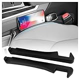 VKQTS 3 in 1 Car Seat Gap Filler Organizer,2PCS Multifunctional Car Seat Gap Plug with Storage Slot & Hook Function,Anti-Drop Cars Gaps Seats Filler Cars Clutter Catcher for SUVs Trucks