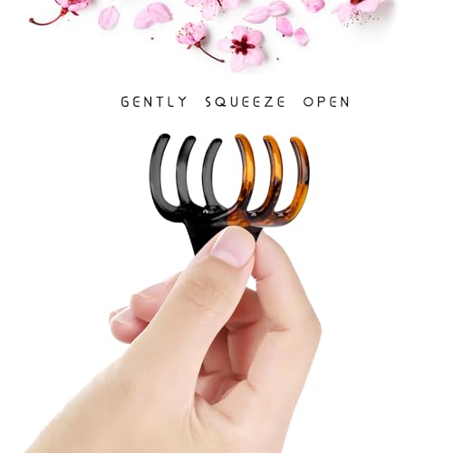 Set de 6 pinzas para cabello resistentes 1.3 pulg miniatura 3